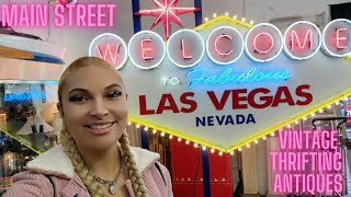Lets go THRIFTING ~ Exploring Main Street Downtown Las Vegas