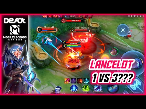 LANCELOT GAMEPLAY!!! LANCELOT HAMPIR MENINGGOI DIKEROYOK MUSUH!!! AUTO MODE SERIUS - MOBILE LEGENDS
