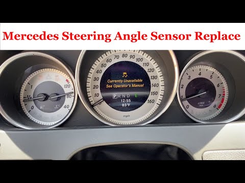 Mercedes Benz Steering Angle Sensor Replacement. W204 C250 C300 Other models similar.
