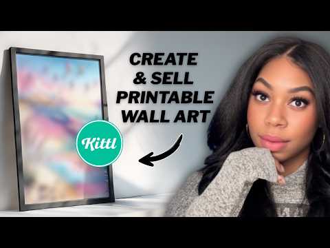 Create Printable Wall Art in Kittl to Sell on Etsy (Step-by-Step Tutorial)