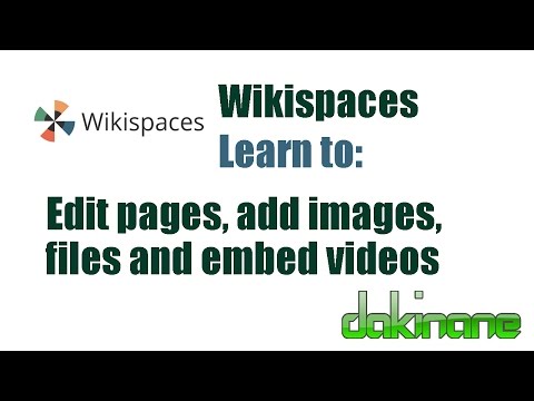 Wikispaces - Add and edit content