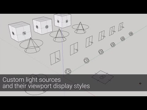 V-Ray Next for SketchUp – Custom light sources and their viewport display styles