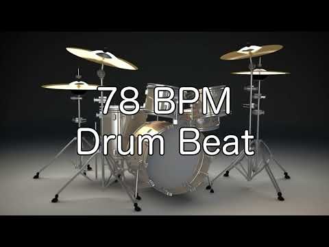 78 BPM Shuffle Drum Beat for Musical Practice
