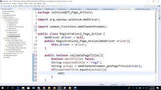 Page Object Model Framework Creation Using Selenium Part -6