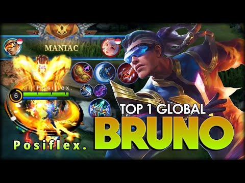 MANIAC!! Firebolt Jungler Still Worth it? P o s i f l e x . Top 1 Global Bruno - Mobile Legends