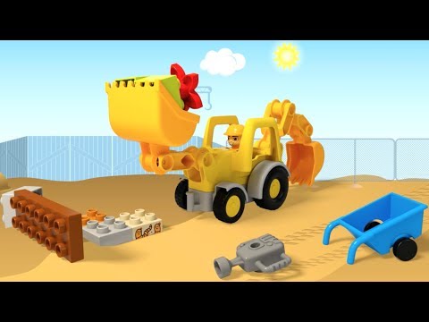 LEGO DUPLO Truck Construction and Train Product Animation Films Compilation