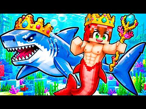 Me Convertí en REY TIBURÓN en Minecraft!