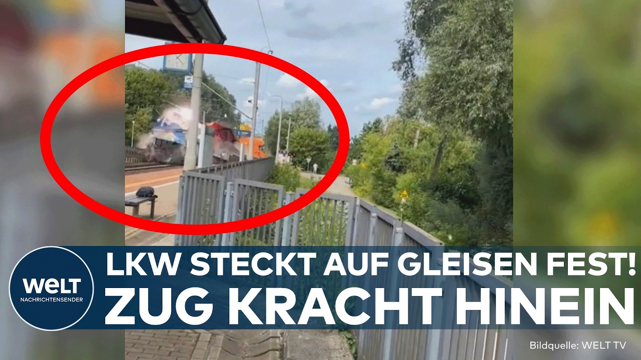 DANZIG: Lkw bleibt auf Gleisen stehen – Intercity mit rund 300 Menschen rast in Lastwagen!