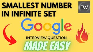 YouTube video 'Smallest Number in Infinite Set - Leetcode 2336 - Python'