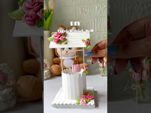 Icecream stick craft idea #shorts #icecreamstickcraftideas  #handmade #crafting #diyhomedecor