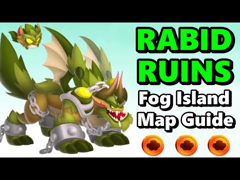 New RABID RUINS Fog Island Map Guide! How to Get the Legendary RABID DRAGON + Event Items! - DC #46