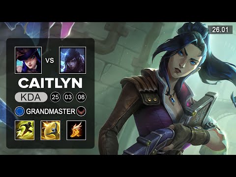 Caitlyn vs Aphelios ADC - EUW Grandmaster - Patch 26.01 Season 16