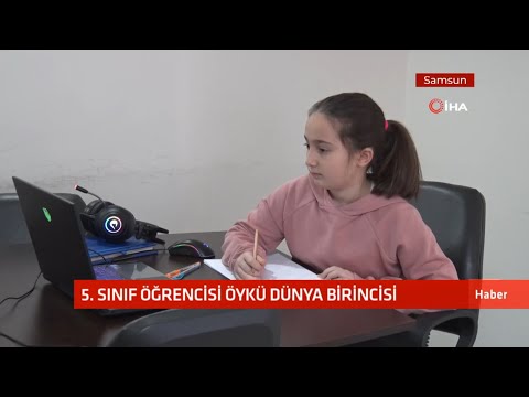 5. Sınıf öğrencisi Öykü dünya birincisi oldu