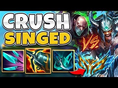 Easily Stop Singed From Winning In Lane (INFORMATIVE GAMEPLAY)