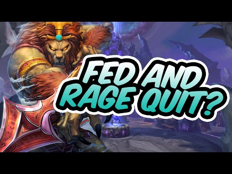 THIS GUY REALLY JUST FED TO RAGE QUIT MY SMITE RANKED GAME?!