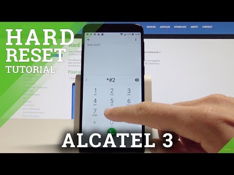 ALCATEL 3 HARD RESET / Wipe Data / Factory Reset by Secret Code