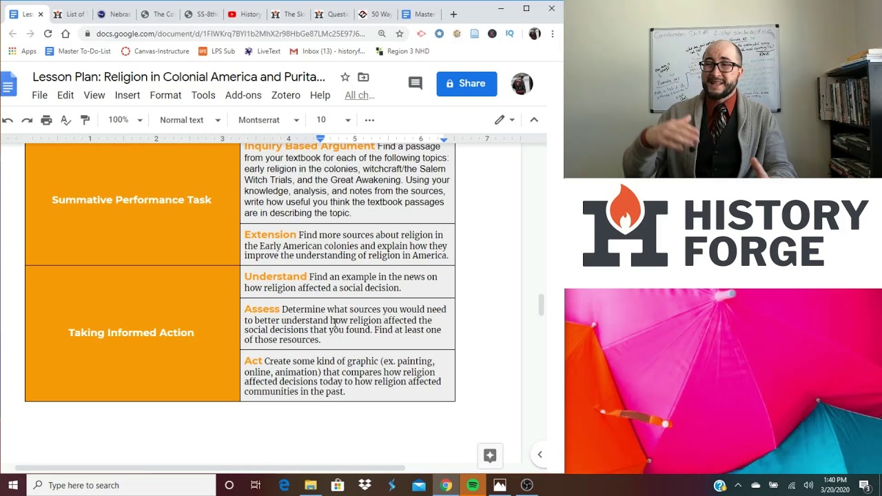 Lesson Plan Summative Assessment and Informed Action