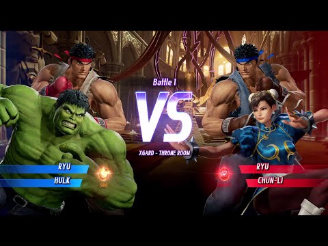 MARVEL VS. CAPCOM: INFINITE Ryu,Hulk Gameplay In Arcade Mode