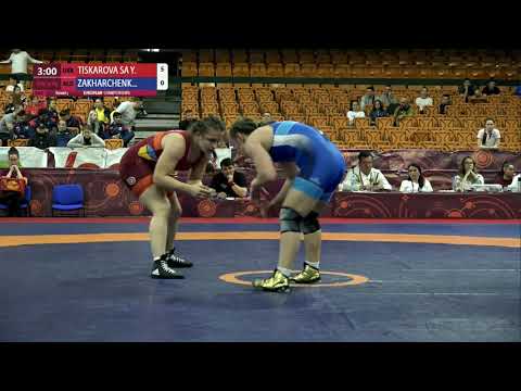 Round 3 WW - 72 kg: Y. TISKAROVA SA (UKR) v. E. ZAKHARCHENKO (RUS)