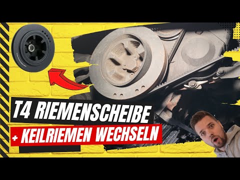 VW T4 2.4D AAB | Riemenscheibe Kurbelwelle + Keilriemen tauschen | Schwingungsdämpfer