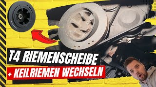 VW T4 2.4D AAB | Riemenscheibe Kurbelwelle + Keilriemen tauschen | Schwingungsdämpfer