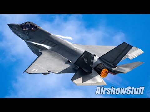 In the Pyro Field! F-35C Lightning II Demo - EAA AirVenture Oshkosh 2023