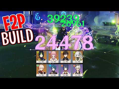 SPIRAL ABYSS 3.4 [4 Star Weapon] Tighnari Spread & Kazuha National (Genshin Impact)