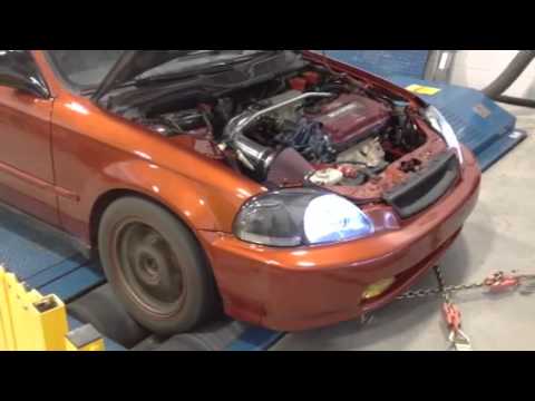 Honda civic JDM GSR dyno test 200 hp