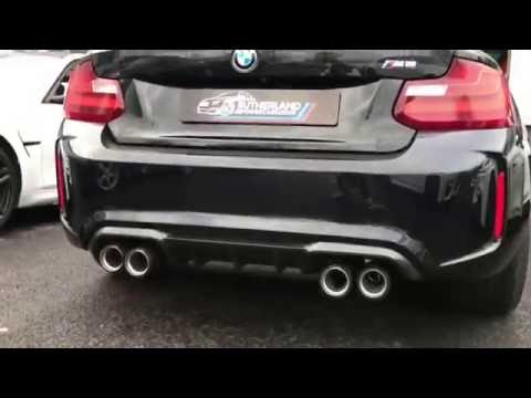 Bmw M2 M performance exhaust in race mode! Bluetooth flap. BMWM2