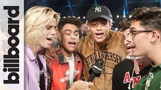 PRETTYMUCH: Impromptu Acapella & Advise From Liam Payne at The 2017 MTV VMAs | Billboard