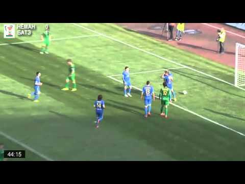 Football.by. Неман - БАТЭ. Гол Яковлева. 0:2.