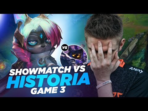 RHOBALAS : GAME 3 SHOWMATCH VS HISTORIA - VEX VS VEIGAR | LOL FR