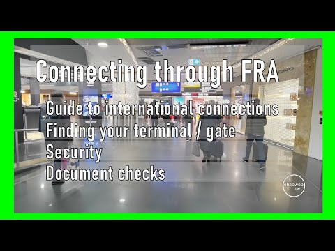 Connecting through Frankfurt International Airport (FRA) - Germany