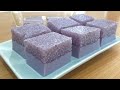 Purple Sweet Potato Sago Coconut Milk Jelly Cake