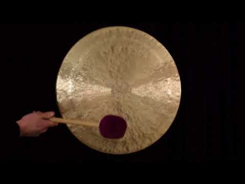 20" to 26" Gongs on the Fruity Buddha Gong Stand - 22" White Gong image 2