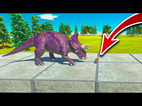 🦎 BOOM Dinosaurs🦎.Triceratops-DEATH  RUN.Animal Revolt Battle Simulator