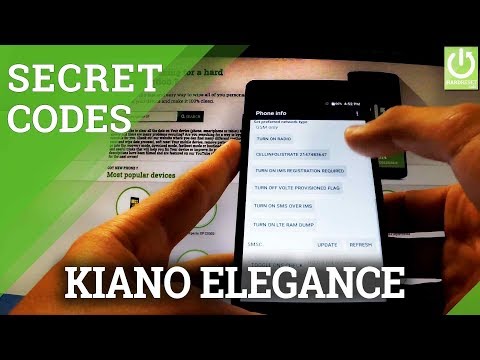Hidden Menu KIANO Elegance 5.0 - Secret Codes / TIPS & TRICKS
