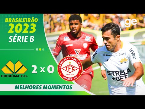Gols e lances de Criciúma x Tombense
