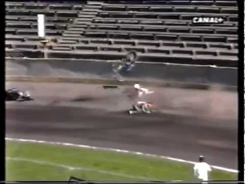 1995 Włókniarz Częstochowa vs Apator Toruń upadek Stachyry i Kowalika