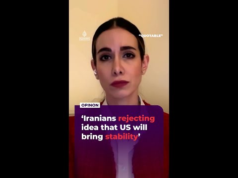 ‘Iranians reject idea that US will bring stability’