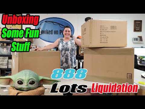 Unboxing Liquidation 888 Lots - There might be a Baby Yoda?! What did I Find? - Online Reselling