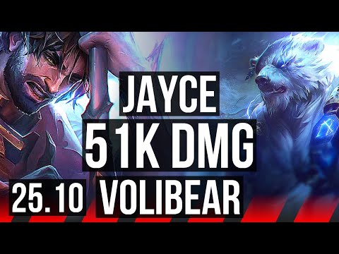JAYCE vs VOLIBEAR (TOP) | 51k DMG, Legendary | KR Master | 25.10