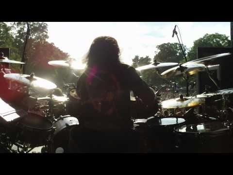 Jason Bittner w/ANTHRAX "Caught in a Mosh" Rockstar MAYHEM Festival Saratoga, NY 7/31/12 Pt. 1