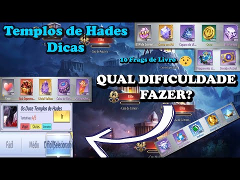 Os Doze Templos de Hades!! Qual dificuldade é melhor?? Muitos prêmios | Saint Seiya Awakening