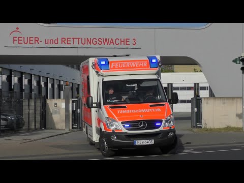 Z-RTW 3 (3/85-1) der Feuer- und Rettungswache 3 in Frankfurt am Main (Nied)