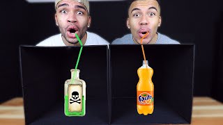TRINKE NICHT AUS DEM FALSCHEN STROHHALM CHALLENGE EXTREM!
