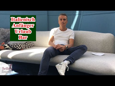 Italienisch lernen Urlaub Video 04 - Italienisch bestellen Bar - Italienisch Dialog Anfänger