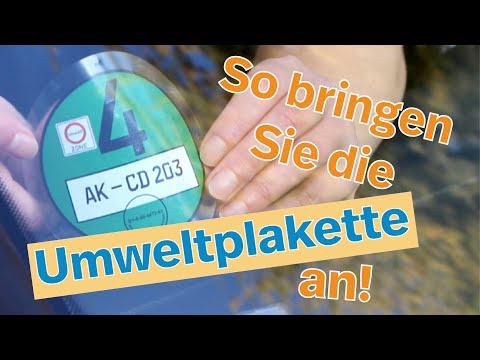 Umweltplakette anbringen: so geht's I Kennzeichenbox.de