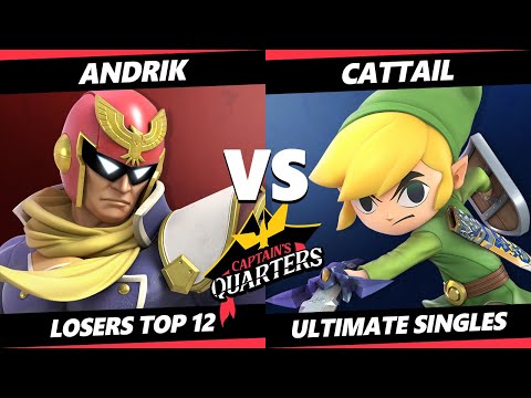 Captain's Quarters 6 Losers Top 12 - Andrik (Captain Falcon) Vs. Cattail (Toon Link) SSBU Ultimate