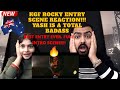 KGF ROCKY INTRO Scene Reaction By An AUSTRALIAN Couple KGF Reaction Full FIGHT Scene Reaction